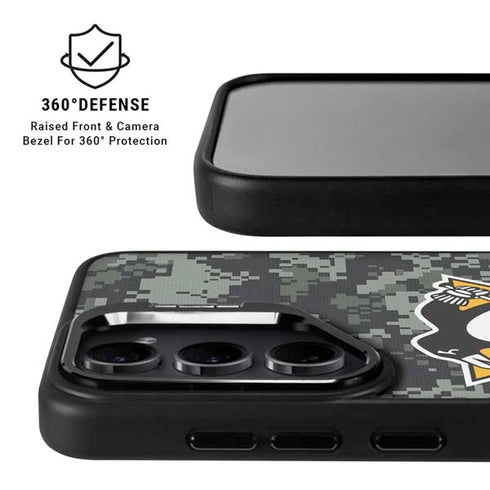 NHL Pittsburgh Penguins Camo Galaxy S25 Kickstand Case